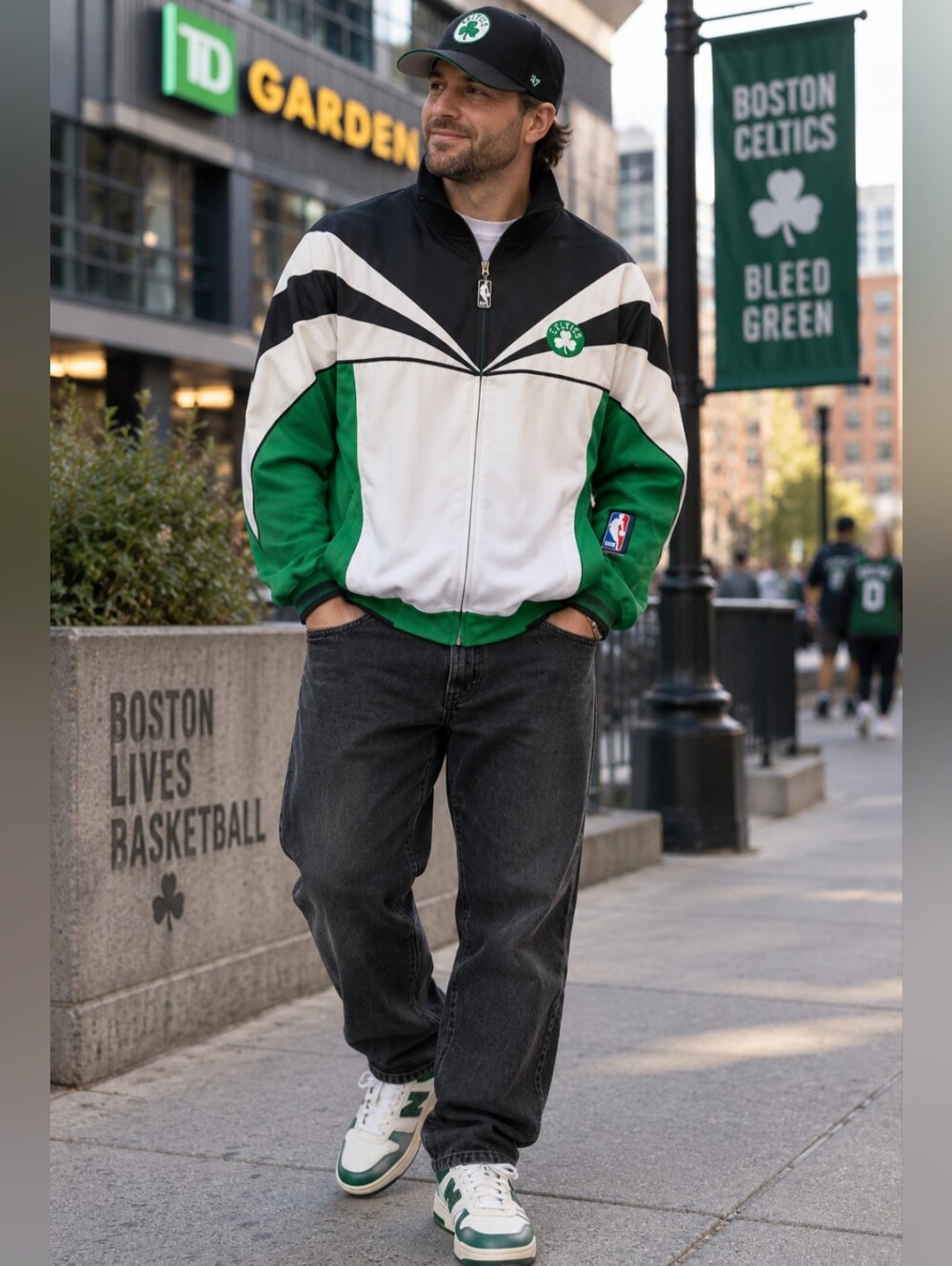 NWT Men's Vintage Boston Celtics Jacket -2XL